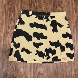 Le Lis Cow print western skirt